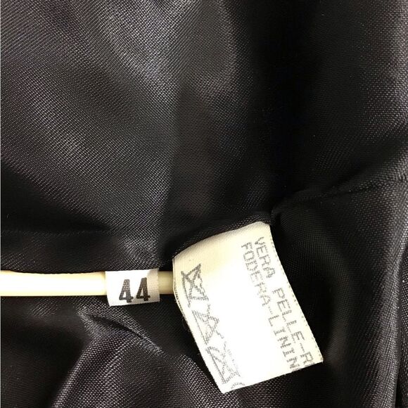 Trussardi Collezione Pelle Brown Leather Blazer Jacket Size 44 - Picture 3 of 16